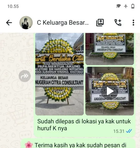 Pengiriman Papan Bunga Duka Nusa Jaya